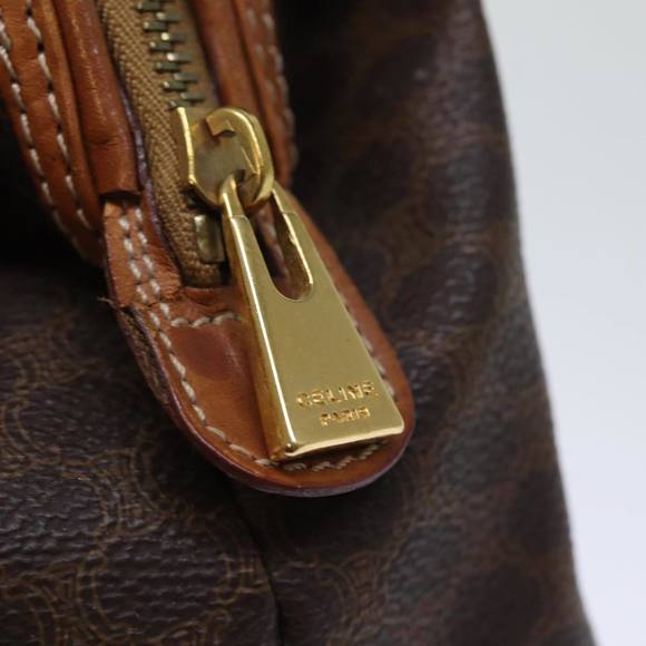 CELINE Macadam Canvas Pouch PVC Brown Auth yk12385 - Picture 8 of 16